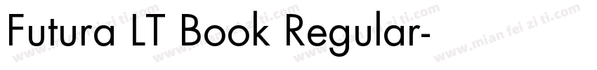 Futura LT Book Regular字体转换